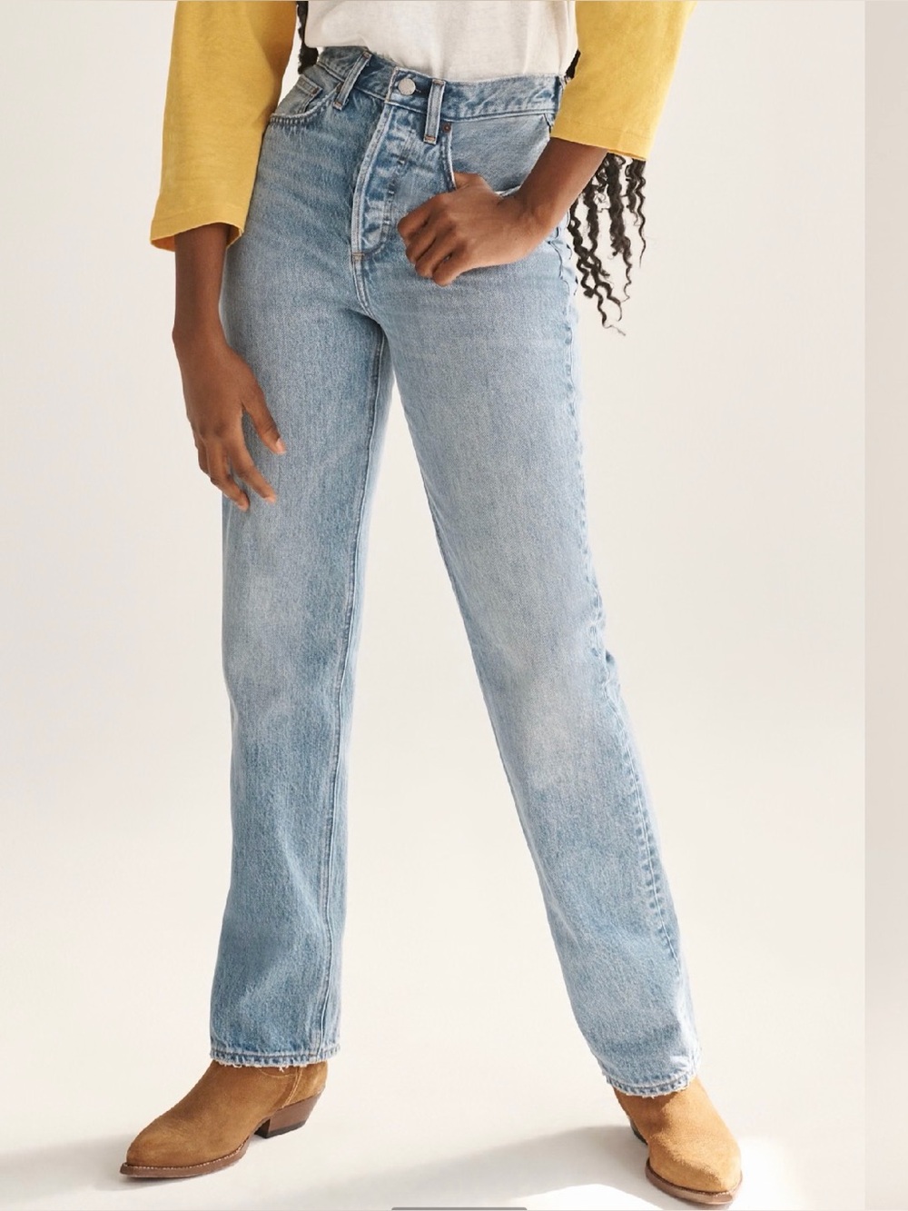 Denim Forum The Joni High Rise Loose 32l Women’s 27